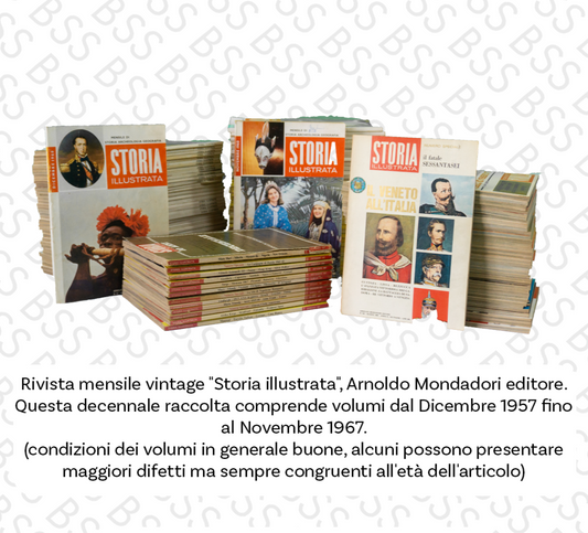 Rivista mensile vintage "Storia illustrata"